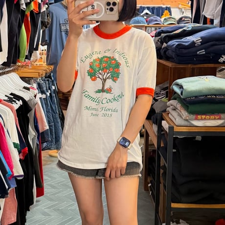 両面プリント リンガーTシャツ