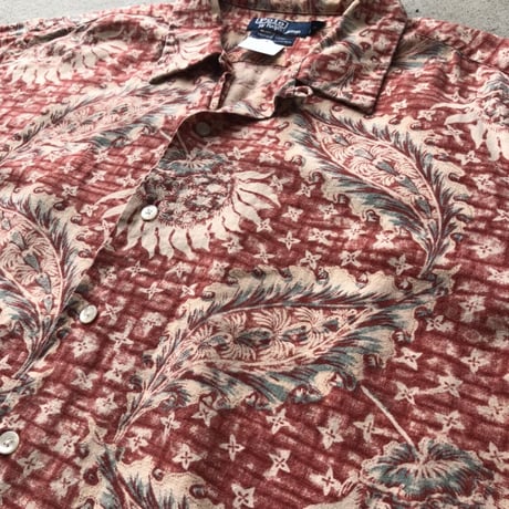POLO by Ralph Lauren 総柄シャツ〝VINTAGE CAMP〟XL