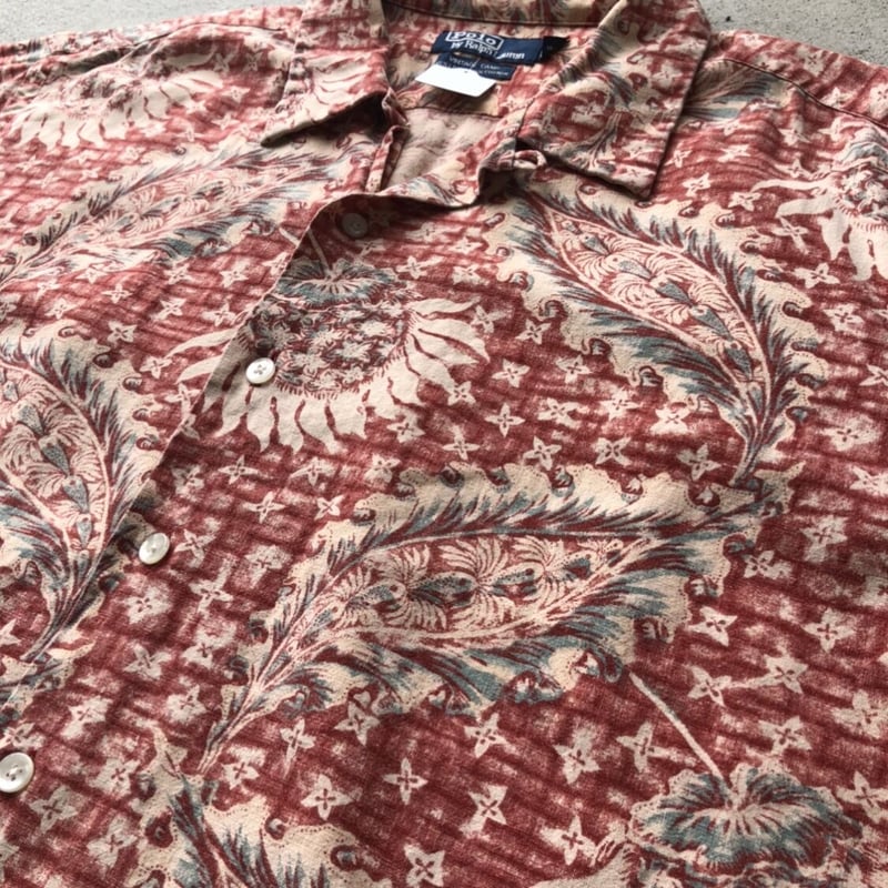 POLO by Ralph Lauren 総柄シャツ〝VINTAGE CAMP〟XL | CU