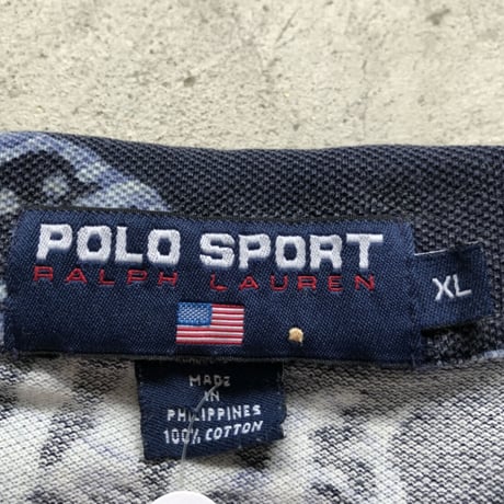 POLO SPORT 半袖魚柄ポロシャツ