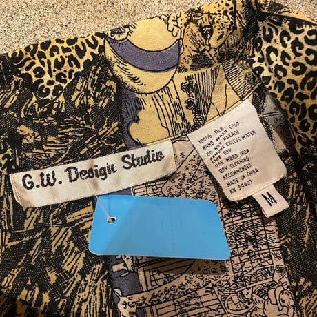 SILK柄シャツ