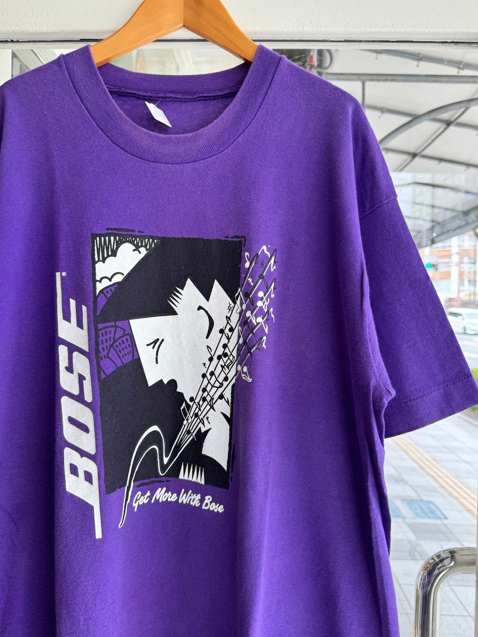 90s BOSE ロゴ Tシャツ 企業ロゴ　ヴィンテージ　Lサイズ 90's BOSE プリントTシャツ | CUSTOM FEVER