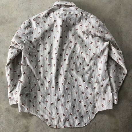70's 総柄ポリエステルシャツ