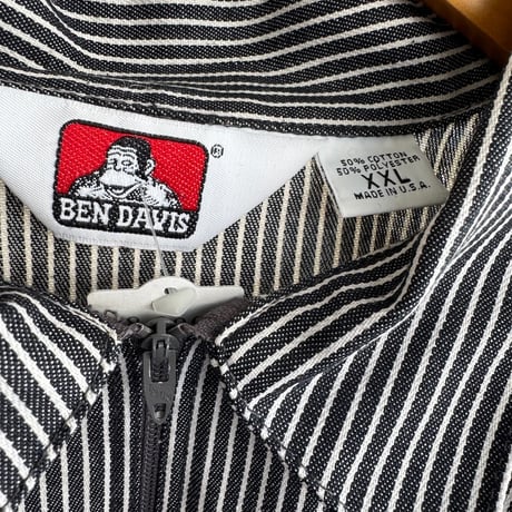 USA製BEN DAVISハーフジップワークシャツ XXL