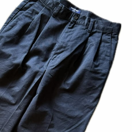 00's DOCKERS 2タックチノ W30×L30ブラック