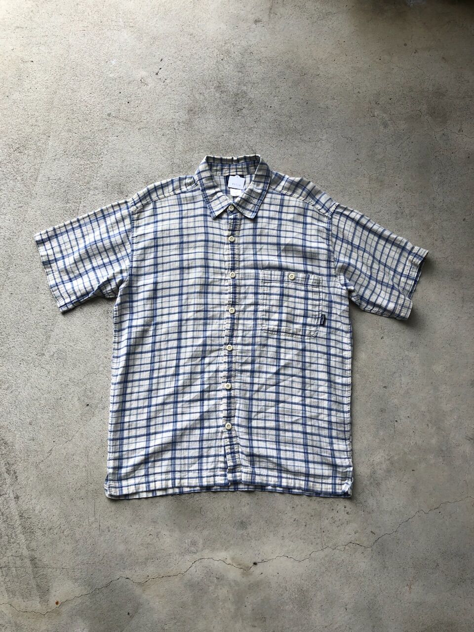 Michiaki　patagonia 95年　オーガニック・ラグビーシャツ Patagonia半袖オーガニックコットンシャツ M | CUSTOM FEVER