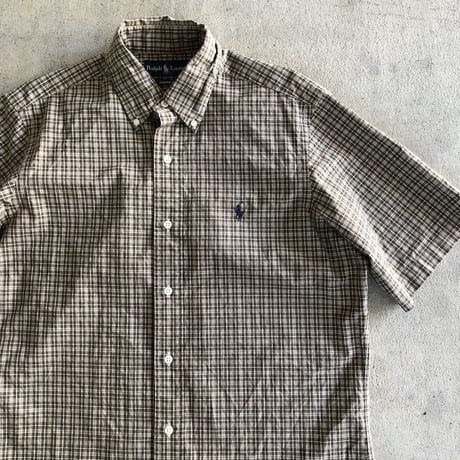 Ralph Lauren  半袖チェックシャツ〝CLASSIC FIT〟S