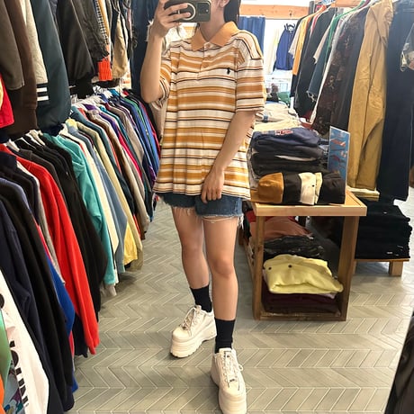 POLO ボーダーポロシャツ