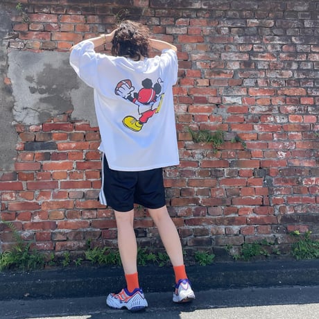 ラグビーミッキー両面Tシャツ