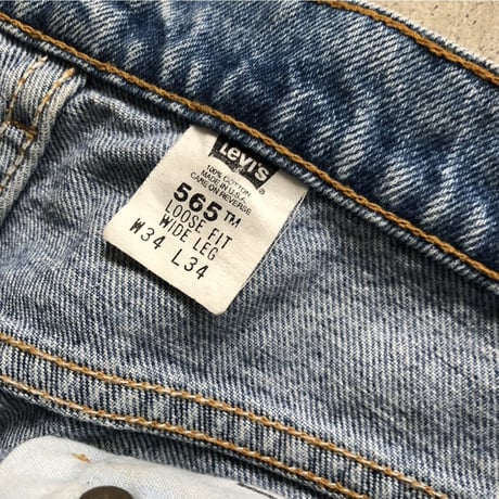90's USA製Levi's565 W34 LOOSE FIT