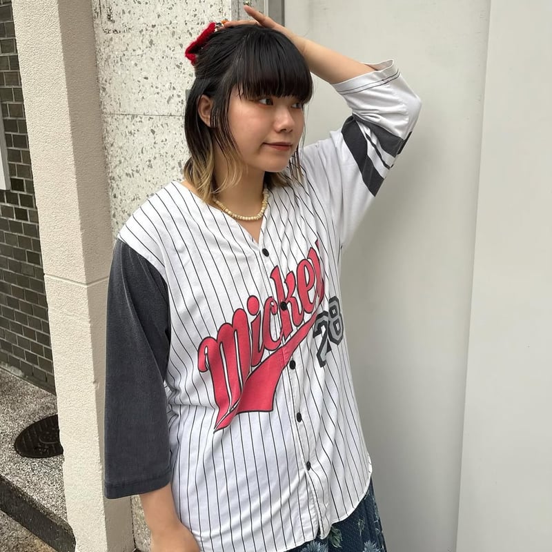 ミッキー ベースボールシャツ | CUSTOM FEVER