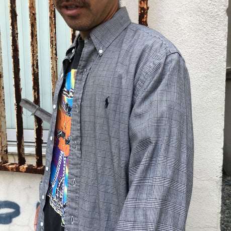 Ralph Lauren グレンチェック柄長袖シャツ