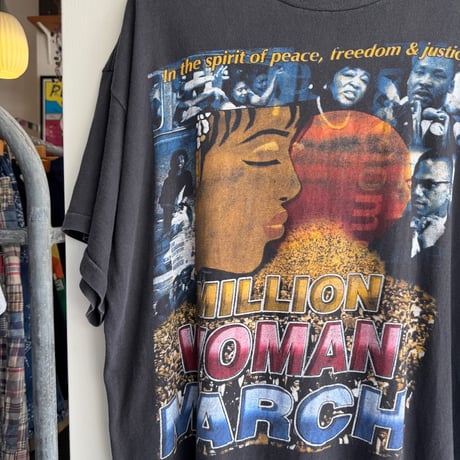 90's Million Woman MarchプリントTシャツ