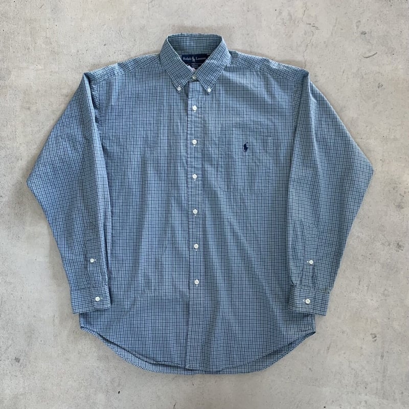 Ralph Lauren長袖チェックシャツ BLAKE M | CUSTOM FEVER