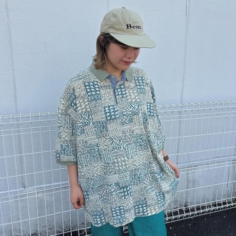 BUGLE BOY COMPANY 総柄ポロシャツ