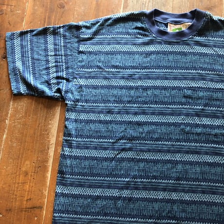 Ocean Pacificジャガードボーダー BIG Tシャツ 2XL