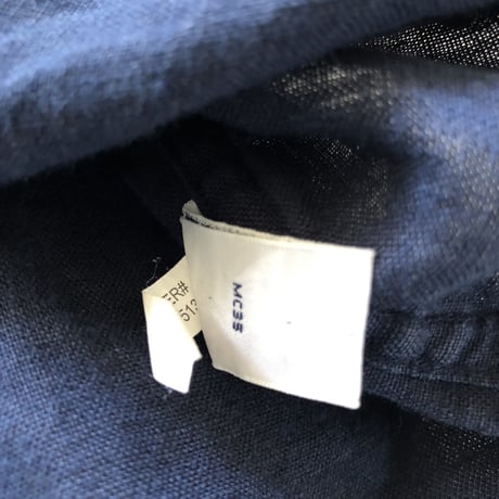 Ralph Laurenリネン長袖シャツ ネイビー XXL