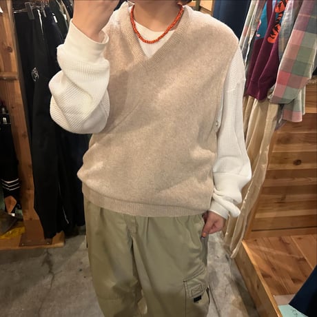 USA製 JEFFLAMB ラムウールニットベスト