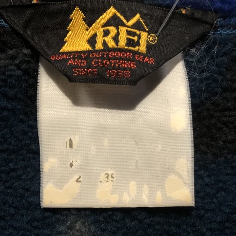 総柄 ハーフジップフリース  REI