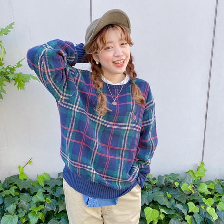 POLO Ralph Lauren チェックコットンニット