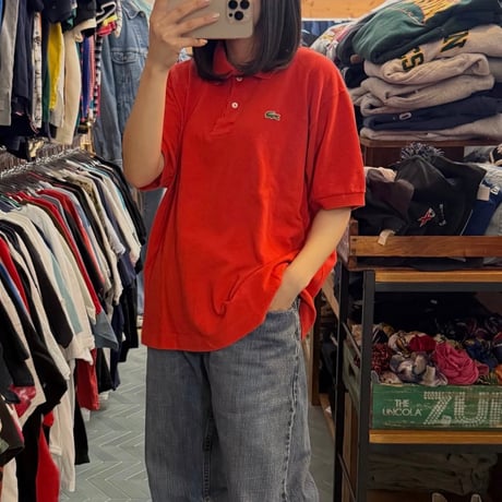 90s LACOST ワンポイントポロシャツ
