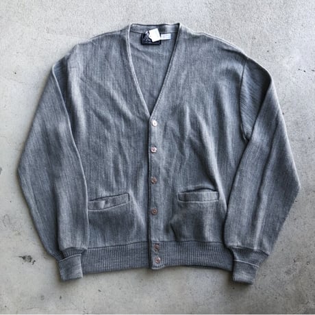Vintageアクリルカーディガン  L