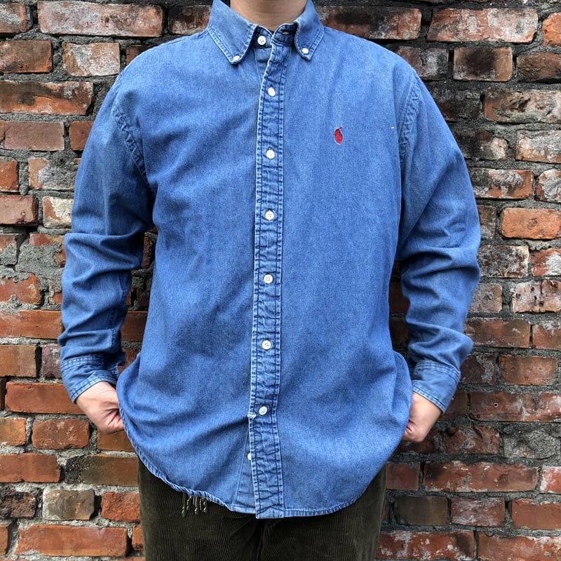 RALPH LAUREN デニムボタンダウンシャツ | CUSTOM FEVER