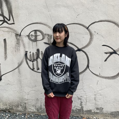 〜90's OAKLAND RAIDERS プリントスウェット