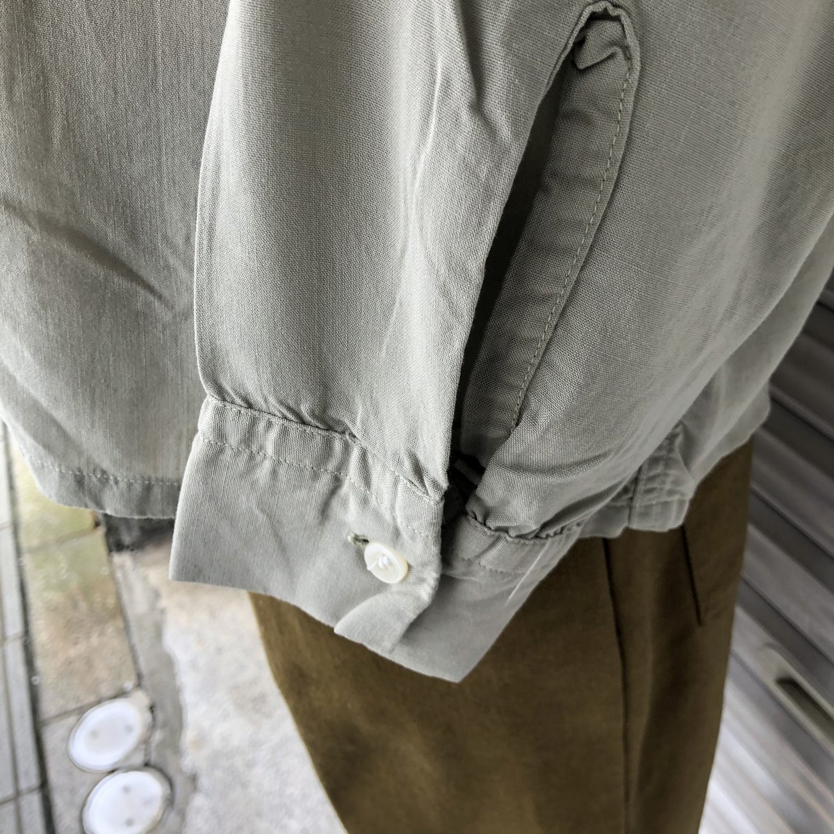 Vintage/60s〜/Sandy mac Donald/オープンカラーシャツ/ウールレーヨン