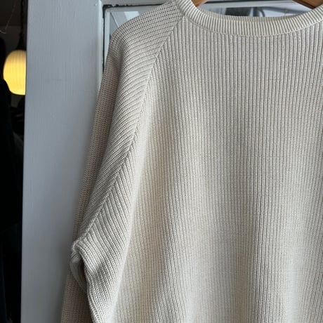 80's L.L.beanコットンニットセーター  XL
