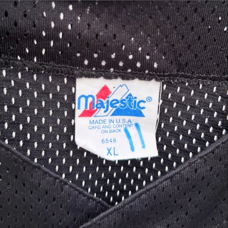 majestic メッシュベースボールシャツ