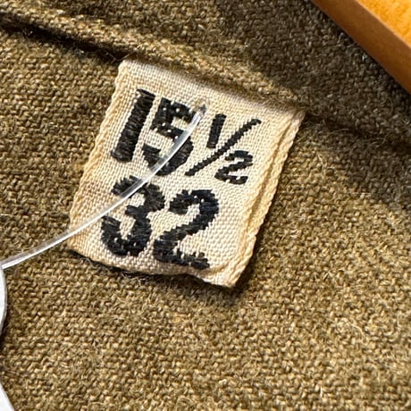 40's Military ウールマスタードシャツ