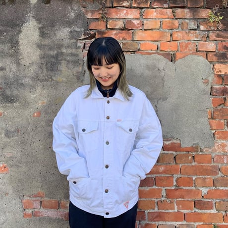 USA製guess白デニムジャケット