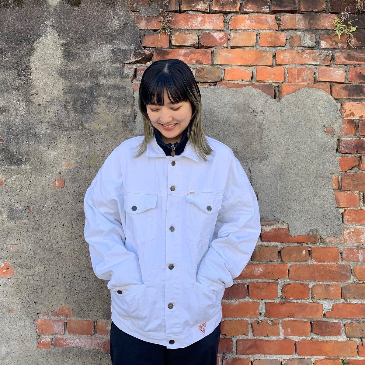 USA製guess白デニムジャケット | CUSTOM FEVER