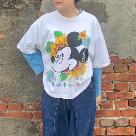 ショート丈ミッキーTシャツ