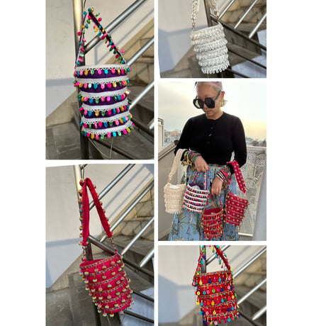 burself x DIR69 shell bucket bags
