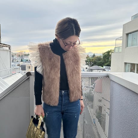 DIR69 x burself  sweet eco fur vest