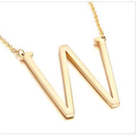 gold LETTER necklace
