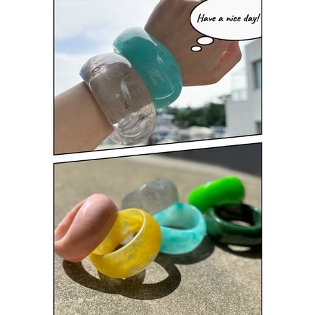 Thick sorbet bangle