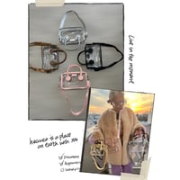 Square clear bag
