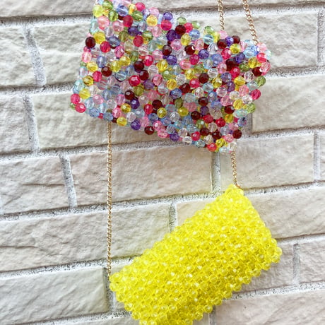 beaded doll bag  large
