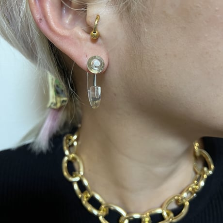 Various clear earrings