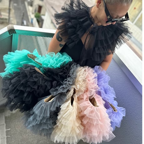 Medium tulle tote by DIR69