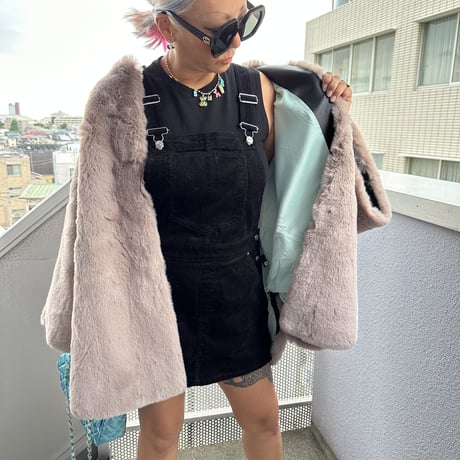 Burself faux fur medium coat