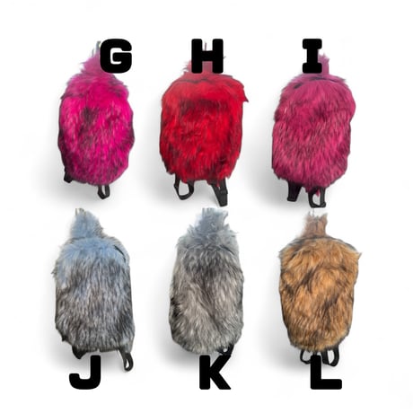 Faux fur backpack