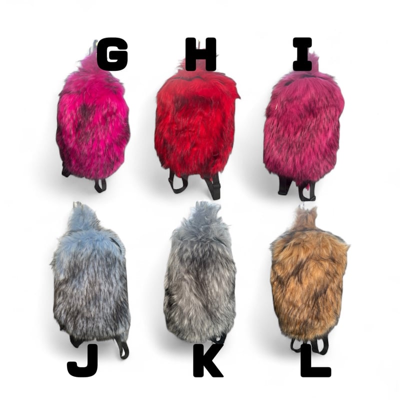 Faux fur backpack | burself