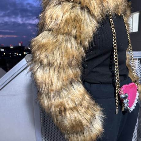 Eco fur sleeve