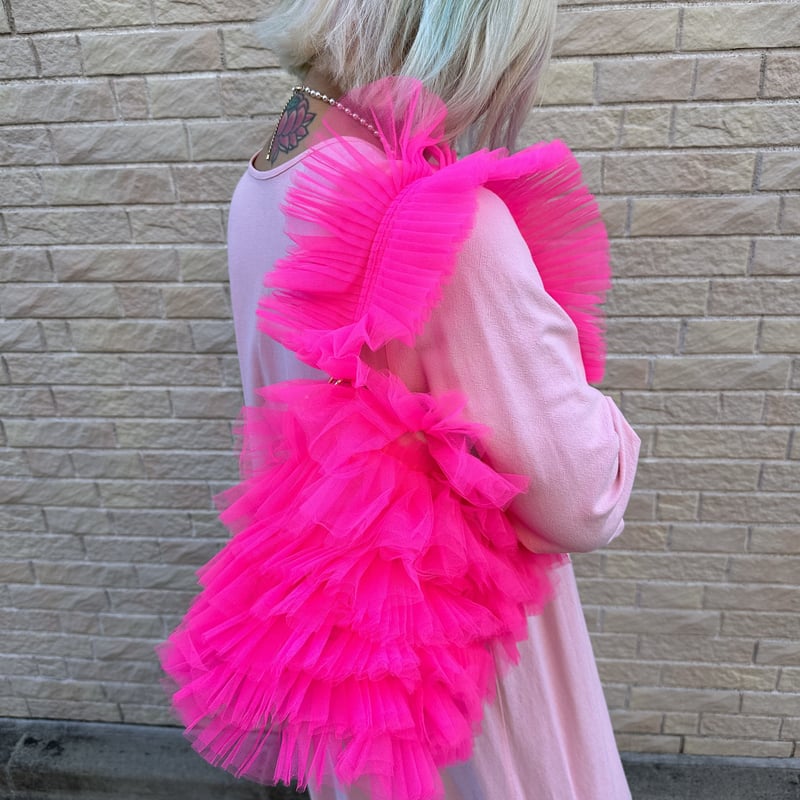 Wild flower ruffle tulle bag | burself
