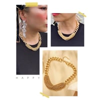 Tassel chain short necklace