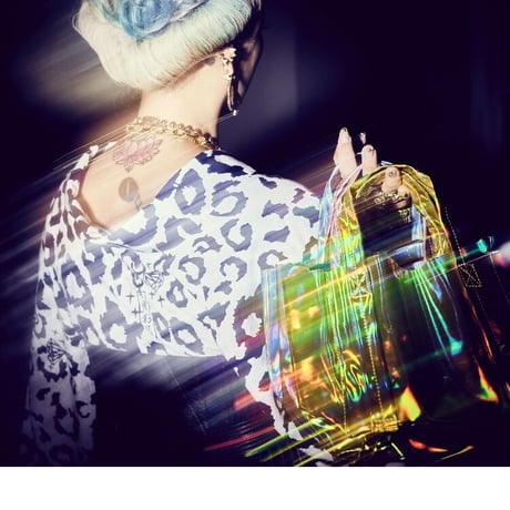 holographic  mirror tote small